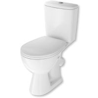 Унитаз компакт Rosa Стиль 4630055558391 Белый с бачком и сиденьем Микролифт — фото 1, Напольные унитазы