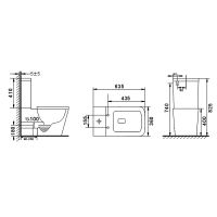 Товар: Унитаз компакт beWash Kraft BKBWR005635 Белый глянец с бачком и сиденьем Микролифт - фото 3 Унитаз компакт beWash Kraft BKBWR005635 Белый глянец с бачком и сиденьем Микролифт — фото 3, Унитазы