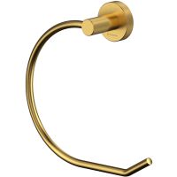 Полотенцедержатель Whitecross Ergo gold brushed ER2254GLB Брашированное золото — фото 1, Полотенцедержатели