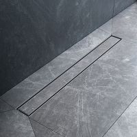 Душевой лоток AM.PM MasterFlow 80 W01SC-U11-080-04BM с Черной матовой решеткой / под плитку Tile — фото 13, Душевые лотки