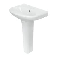 Раковина Sanita Самарская WB.PD/Samarsky/57-C/WHT.G/S1 Белая — фото 4, Раковины подвесные