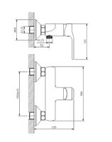 Смеситель для душа Koller Pool Stream ST0450 Хром — фото 2, Смесители