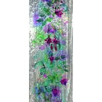 Панно Marburg Crush Motion 63394 Винил на флизелине (0,7*2,7) Серый/Разноцветный, Цветы — фото 1, Обои для стен