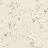 Обои RASCH Factory Style 947540 Винил на флизелине (1,06*10,05) Бежевый, Цветы — фото 1, Обои для стен