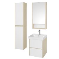 Тумба под раковину Aquaton Сканди 45 1A251601SDB20 подвесная Белый Дуб верона — фото 5, Тумбы под раковину