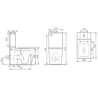 Товар: Унитаз компакт Royce Queen RCT-130108WH с бачком и сиденьем Микролифт - фото 2 Унитаз компакт Royce Queen RCT-130108WH с бачком и сиденьем Микролифт — фото 2, Унитазы