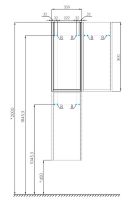 Подвесной шкаф Aquaton Марти 35 1A270203MY010 Белый глянцевый Дуб эндгрейн — фото 10, Шкафы для ванной