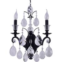 Настенный светильник Crystal Lux Magnifico AP2 Black Transparent Прозрачный Черный — фото 1, Светильники