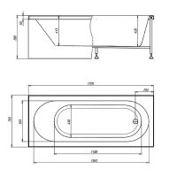 Товар: Акриловая ванна Timo Roha 170x70 ROHA1770 без гидромассажа - фото 4 Акриловая ванна Timo Roha 170x70 ROHA1770 без гидромассажа — фото 4, Ванны