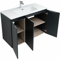 Товар: Комплект мебели для ванной Aquanet Алвита New 100 273986 подвесной Антрацит - фото 8 Комплект мебели для ванной Aquanet Алвита New 100 273986 подвесной Антрацит — фото 8, Комплекты мебели для ванной