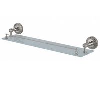 Стеклянная полка ZorG SL AZR 15 SL Серебро — фото 1, Полки для ванной и душа