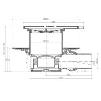 Душевой трап Pestan Confluo Standard 13000126 с решеткой Золото глянец — фото 7, Трапы для душа