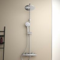Душевая система Ideal Standard Ceratherm T50 A7230AA с термостатом Хром — фото 8, Душевые стойки