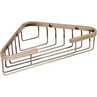 Полка корзина TW Harmony TWHO534br угловая Бронза — фото 1, Полки для ванной и душа