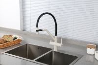 Смеситель для кухни Gappo G4398-81 Белый Черный — фото 2, Смесители для кухни