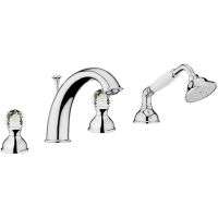 Смеситель на борт ванны Webert Karenina KA730101015 Хром — фото 1, Смесители