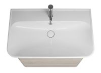 Тумба с раковиной Burgbad Iveo 80 SFEN080F2834G0161C0001*1 подвесная Фланелевый дуб — фото 3, Мебель для ванной