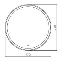 Зеркало Silver Mirrors Перла Neo 77 LED-00002400 с подсветкой с сенсорным выключателем — фото 17, Зеркала в ванную комнату