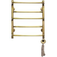 Электрический полотенцесушитель Domoterm Орфей П5 500x700 АБР ER Античная бронза — фото 1, Электрические полотенцесушители