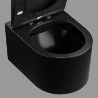 Товар: Унитаз Ceruttispa Tanaro Aria MB CT9238 подвесной Черный матовый с сиденьем Микролифт - фото 4 Унитаз Ceruttispa Tanaro Aria MB CT9238 подвесной Черный матовый с сиденьем Микролифт — фото 4, Подвесные унитазы