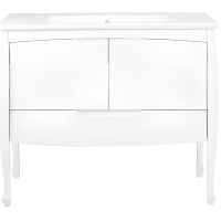 Товар: Тумба под раковину Veedi Lord 100 LRD1000T-DR Белая - фото 2 Тумба под раковину Veedi Lord 100 LRD1000T-DR Белая — фото 2, Мебель для ванной