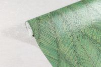 Обои Артекс Murano 10809-05 Винил на флизелине (1,06*10,05) Зеленый, Листья/Абстракция — фото 5, Обои для стен