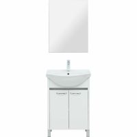 Тумба под раковину Aquanet Донна 60 294390 Белый глянец — фото 5, Тумбы под раковину