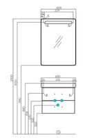 Тумба под раковину Aquaton Америна 60 1A135401AM010 подвесная Белая глянцевая — фото 9, Тумбы под раковину