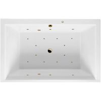 Акриловая ванна Excellent Crown Lux 190x120 WAEX.CRO19.RELAX.BR с гидромассажем — фото 1, Ванны