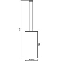 Ершик для унитаза Nofer 09075.B Хром — фото 2, Ершики для унитаза
