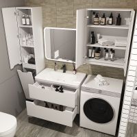 Тумба под раковину Style Line Марелла 80 Люкс Plus подвесная Белый матовый антискрейтч арт-СС-00002410 — фото 4, Тумбы под раковину