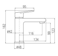 Смеситель для раковины Rav Slezak Colorado CO128.5BC Белый глянцевый Хром — фото 2, Смесители для раковины