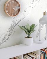 Обои Wiganford by Solo Lunman ER1706 Винил на флизелине (1,06*10,05) Белый/Серебряный, Мрамор — фото 2, Обои для стен