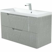 Тумба под раковину BelBagno Vittoria 100 подвесная Toros Bianco арт-VITTORIA-1000-2C-SO-TB-P — фото 4, Тумбы под раковину