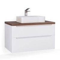 Товар: Тумба под раковину Jorno Wood 100 wood.01.100/P/W подвесная Белая - фото 2 Тумба под раковину Jorno Wood 100 wood.01.100/P/W подвесная Белая — фото 2, Тумбы под раковину