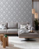 Обои Solo Impuls 168517-29 Винил на флизелине (1,06*10,05) Серый, Дамаск — фото 2, Обои для стен