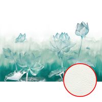 Фреска Ortograf Grafika Natura 31519 Фактура флок FLK Флизелин (4,5*2,7) Зеленый, Цветы — фото 1, Фрески