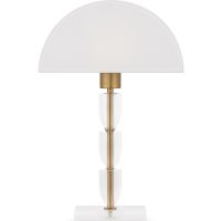 Настольная лампа Maytoni Table Floor Prima Z034TL-01BZ Белая Прозрачная Латунь — фото 1, Настольные лампы