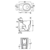 Унитаз Simas Vignoni VI21bi приставной без сиденья — фото 8, Унитазы