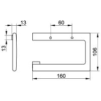 Держатель туалетной бумаги Keuco Edition 400 11562 010000 Хром — фото 2, Держатели туалетной бумаги