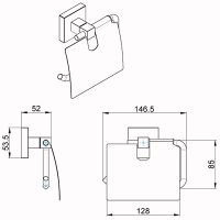Товар: Держатель туалетной бумаги Azario Rina AZ-87010 с крышкой Хром - фото 2 Держатель туалетной бумаги Azario Rina AZ-87010 с крышкой Хром — фото 2, Держатели туалетной бумаги