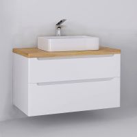 Товар: Тумба под раковину Jorno Wood 100 wood.01.100/P/W подвесная Белая - фото 6 Тумба под раковину Jorno Wood 100 wood.01.100/P/W подвесная Белая — фото 6, Тумбы под раковину