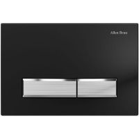 Клавиша смыва Allen Brau Fantasy 9.20004.31 Черная матовая Никель браш — фото 1, Кнопки смыва