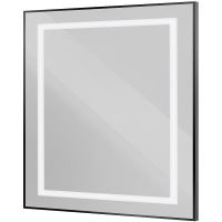 Зеркало BelBagno Kraft 90 SPC-KRAFT-900-800-SENS-NERO с подсветкой Черное с сенсорным выключателем — фото 9, Зеркала в ванную комнату