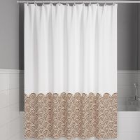 Штора для ванны Iddis Base 180х200 BW03P18i11 Белая Коричневая — фото 1, Аксессуары для туалета