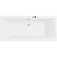 Акриловая ванна Excellent Pryzmat Slim 170x75 WAEX.PRY17S.LINE.CR с гидромассажем — фото 1, Ванны