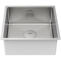 Кухонная мойка Paulmark Next 44 Uni PM214444-BS Брашированная сталь — фото 2, Кухонные мойки