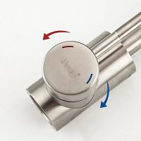 Товар: Смеситель для кухни Frap H899 F44899-1 Сатин - фото 4 Смеситель для кухни Frap H899 F44899-1 Сатин — фото 4, Смесители