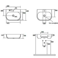 Товар: Раковина Kerasan Nolita 50 534001*1 Белая глянцевая - фото 6 Раковина Kerasan Nolita 50 534001*1 Белая глянцевая — фото 6, Раковины