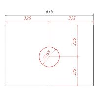 Тумба под раковину Runo Вудлайн 65 00-00001341 подвесная Белая Железный камень — фото 5, Тумбы под раковину